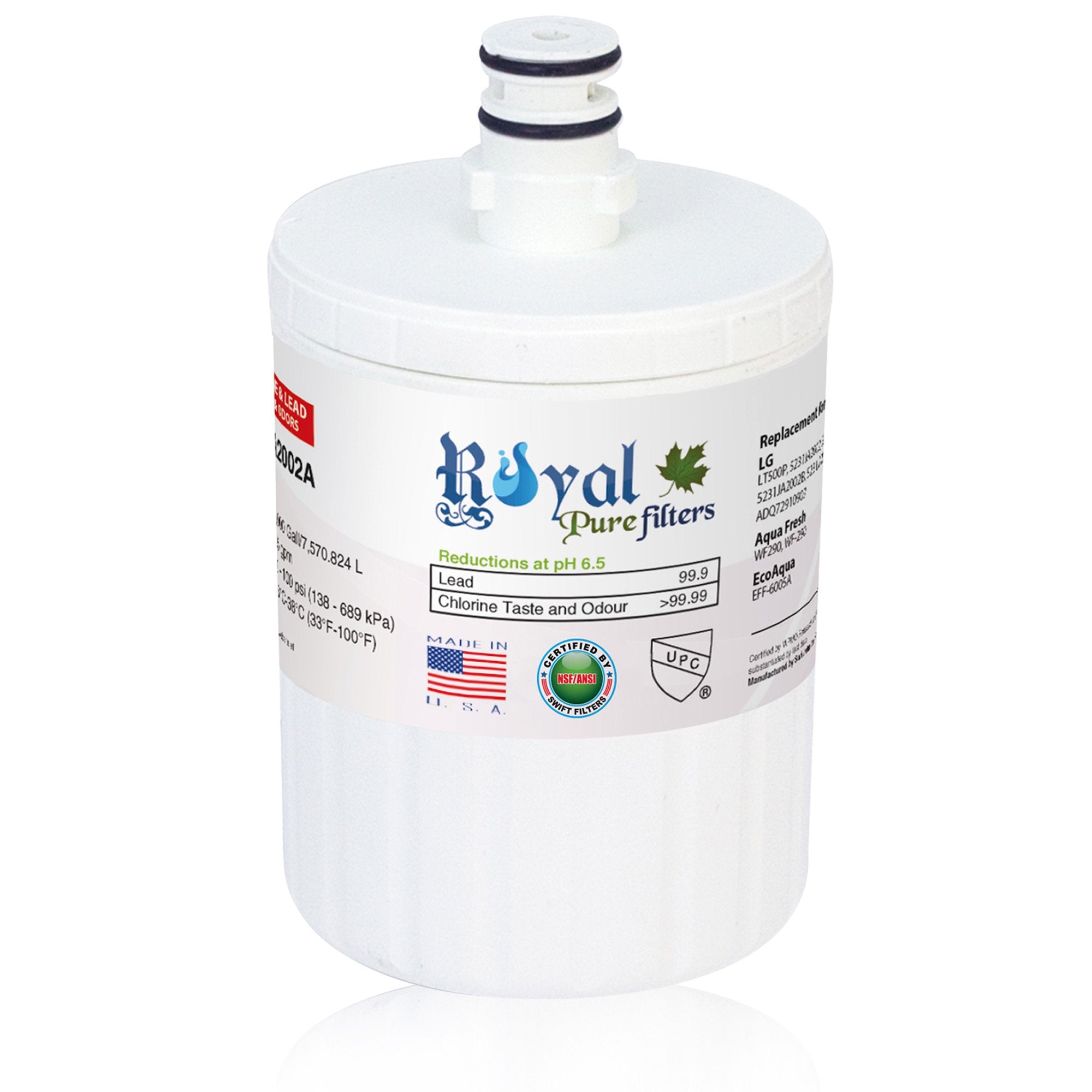 Replacement for LG 5231JA2002A, LT500P Compatible CTO Refrigerator Water Filter