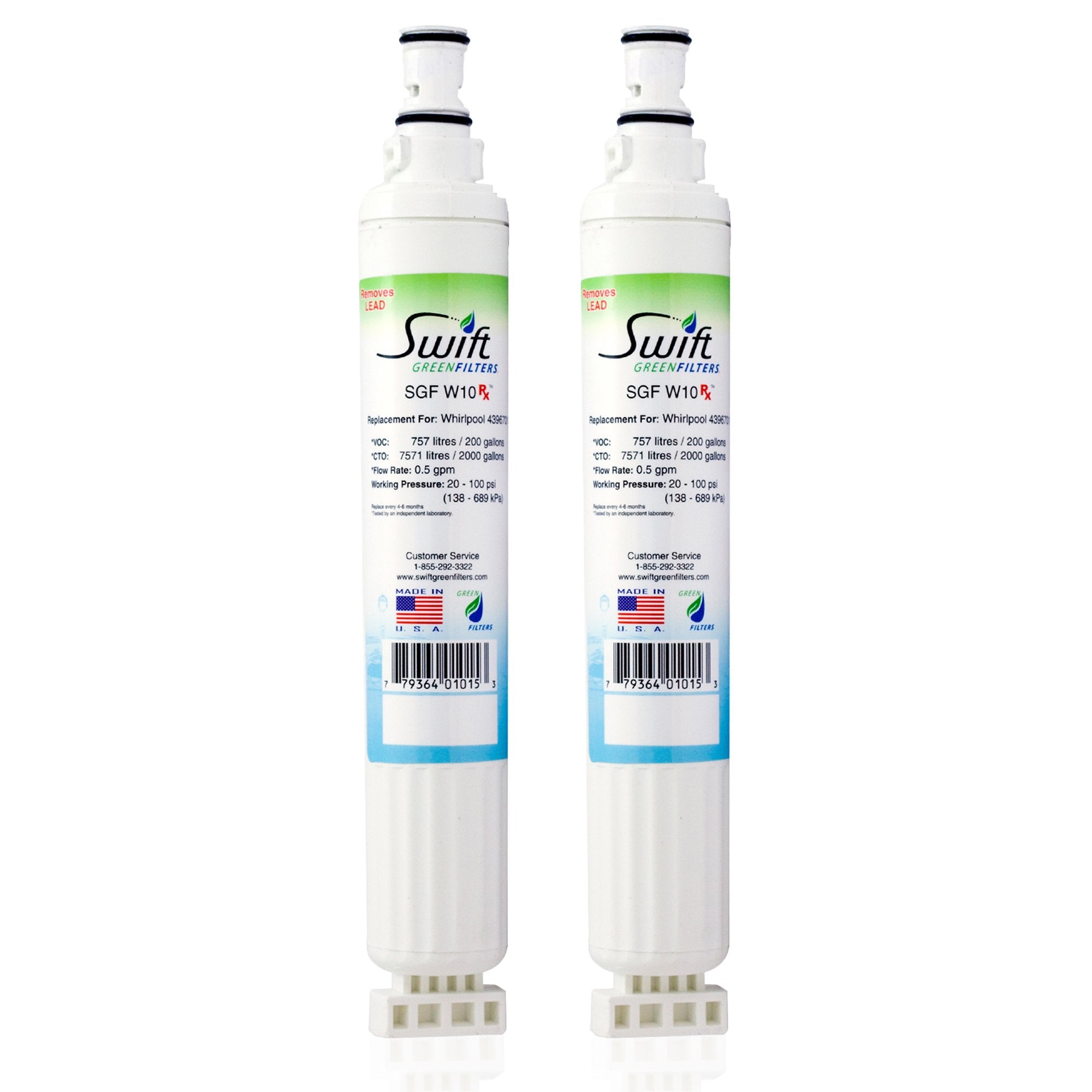 EveryDrop EDR6D1, Whirlpool 4396701/6701 & Kenmore 46-9915 Compatible Pharmaceutical Refrigerator Water Filter