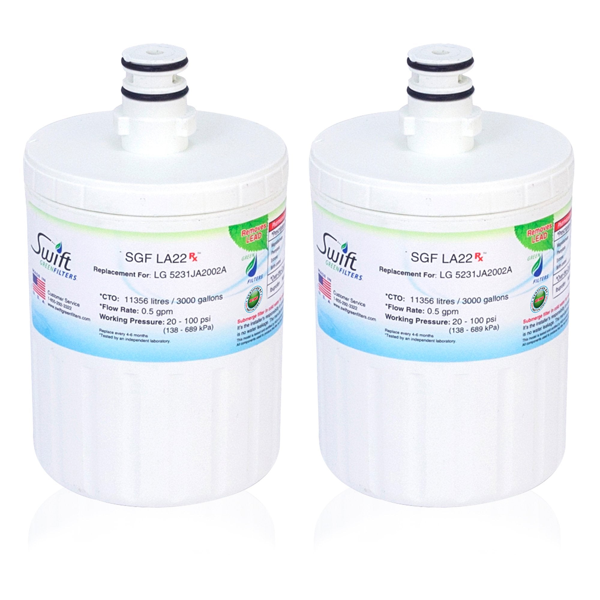 LG 5231JA2002A Compatible Pharmaceutical Refrigerator Water Filter