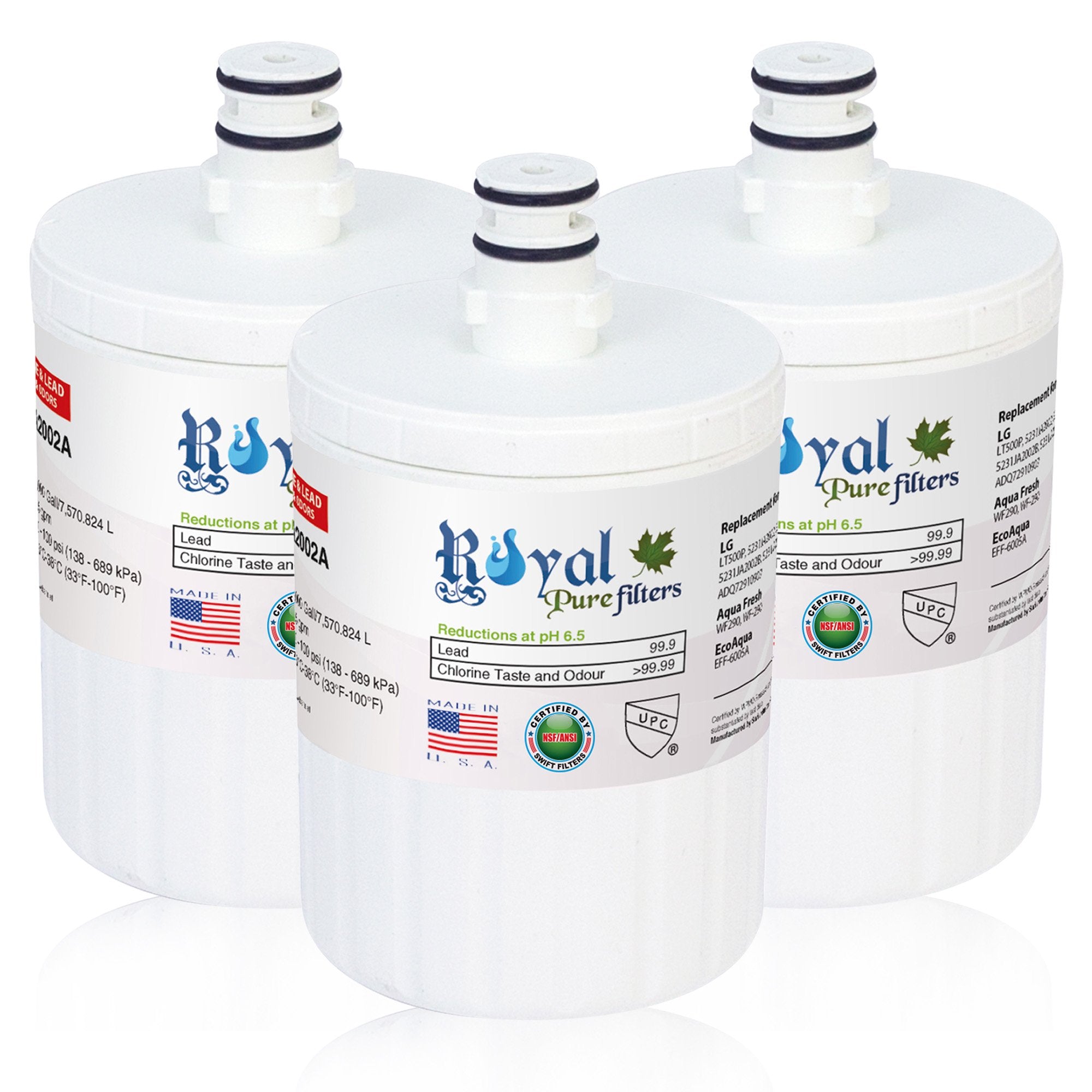 Replacement for LG 5231JA2002A, LT500P Compatible CTO Refrigerator Water Filter