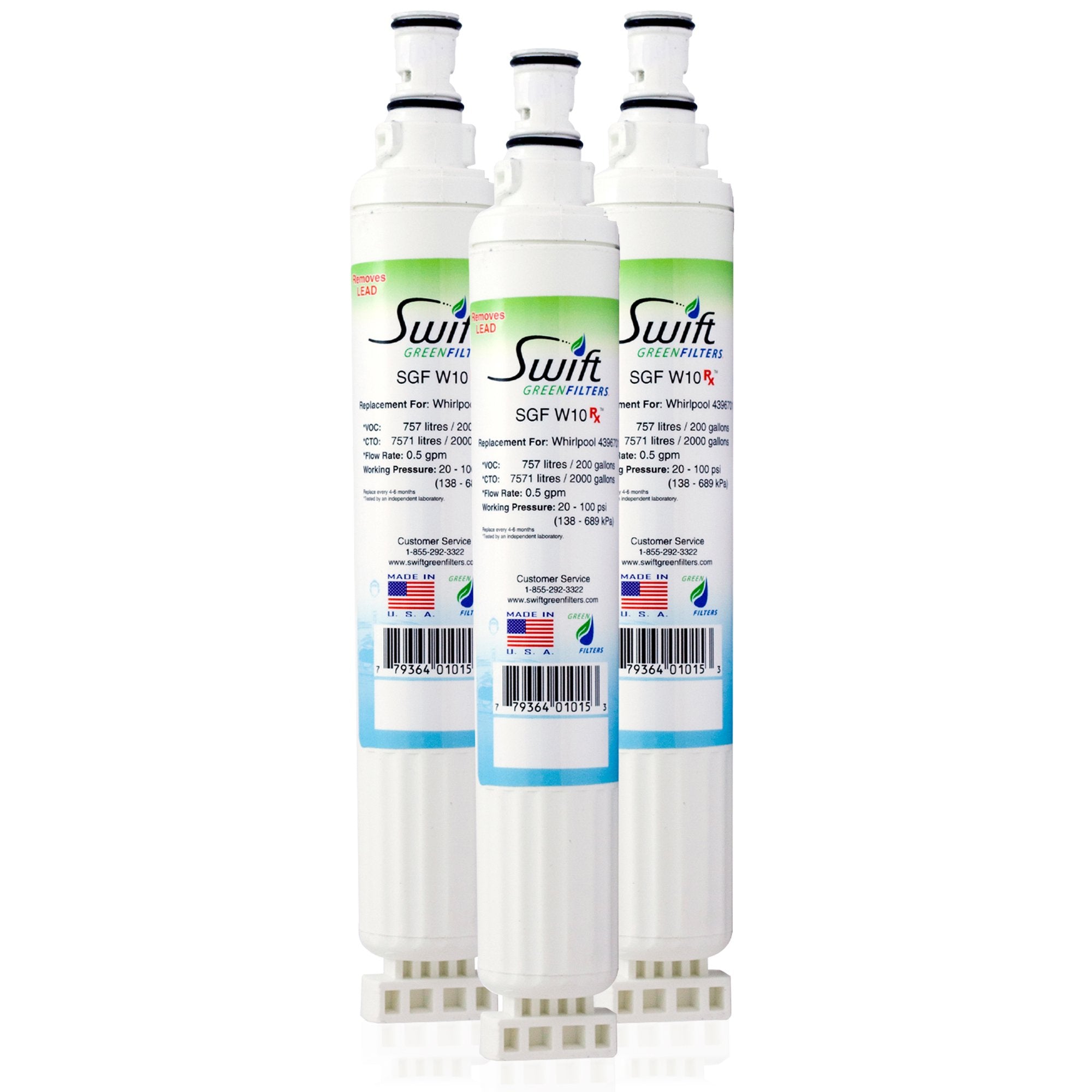 EveryDrop EDR6D1, Whirlpool 4396701/6701 & Kenmore 46-9915 Compatible Pharmaceutical Refrigerator Water Filter