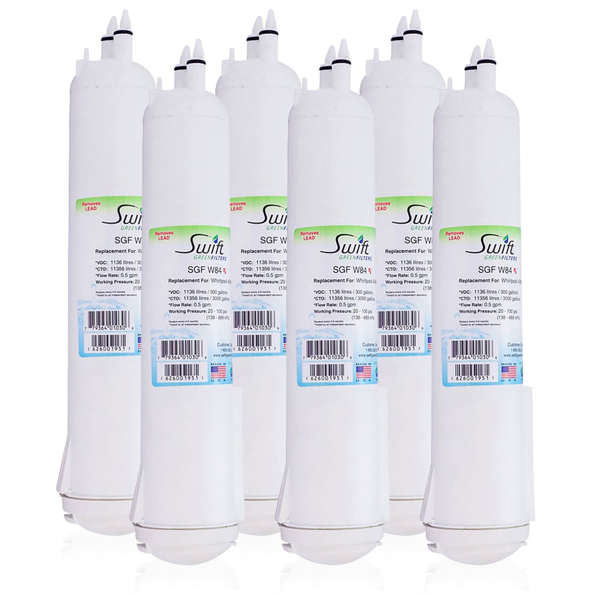 Whirlpool 4396841, 4396710,EDR3RXD1,EFF-6016A,EDR3RXD1,FILTER 3 Compatible Pharmaceuticals Refrigerator Water Filter (Authorized to sell only in Canada)