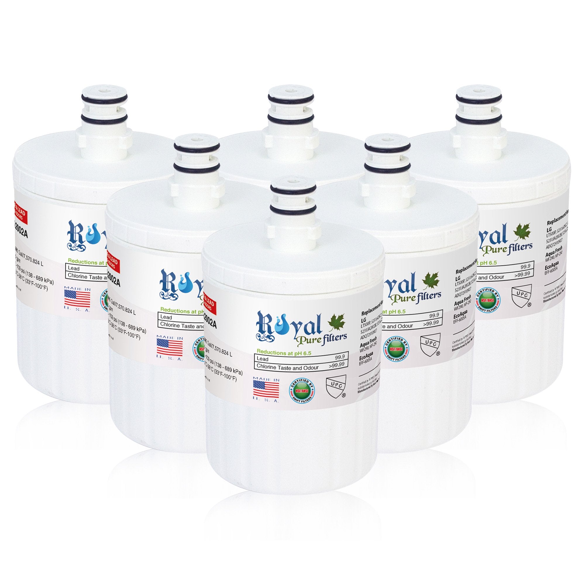 Replacement for LG 5231JA2002A, LT500P Compatible CTO Refrigerator Water Filter