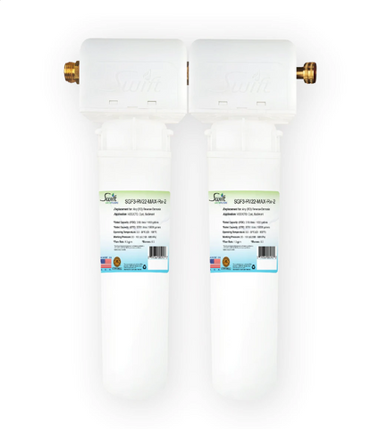 SGF3-RV22MAX-RX-2 (Double Candle System) Multi stage RV Water Filter System with ultra high Capacity