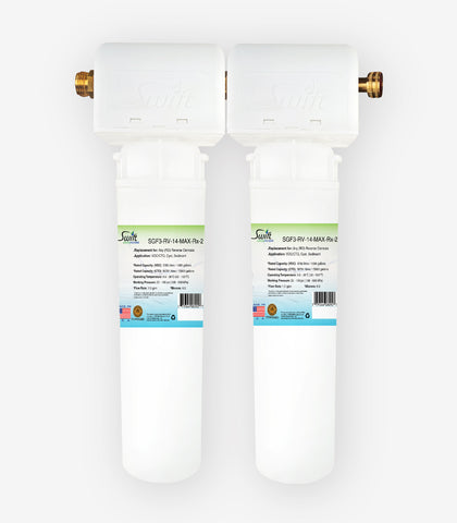 SGF3-RV14-MAX-RX-2 (Double Candle System) Multi Stage RV Water Filter System With Ultra High Capacity