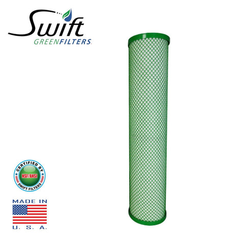 Swift (SGFB10Pb1) Replaces Filtrex FXB10PB1 9.75"x 4.5" LEAD/CYST Green Block Carbon 1 Micron Filter - The Filters Club