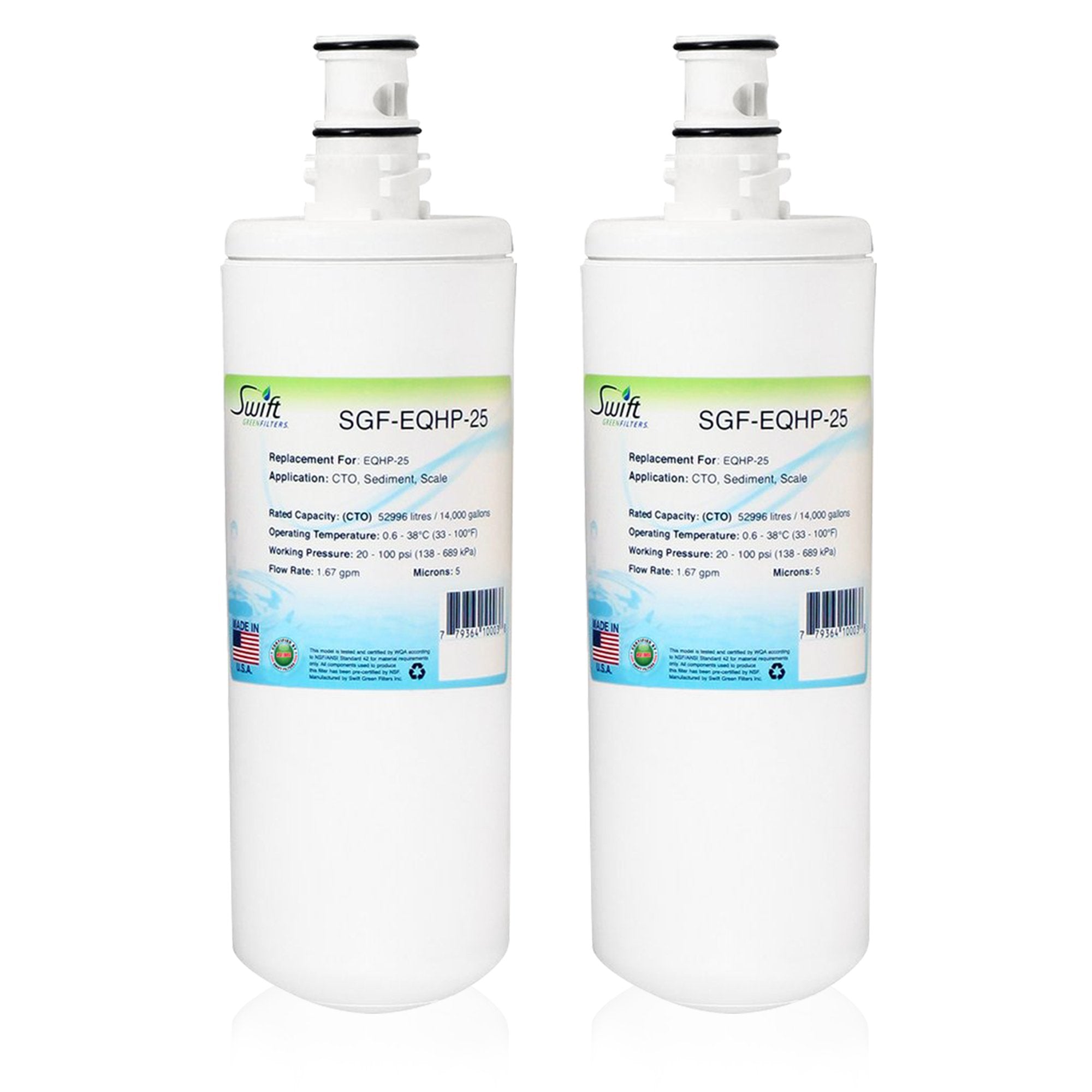 Replacement for Bunn Bunn EQHP-25 Water Filter by Swift Green Filters SGF-EQHP-25