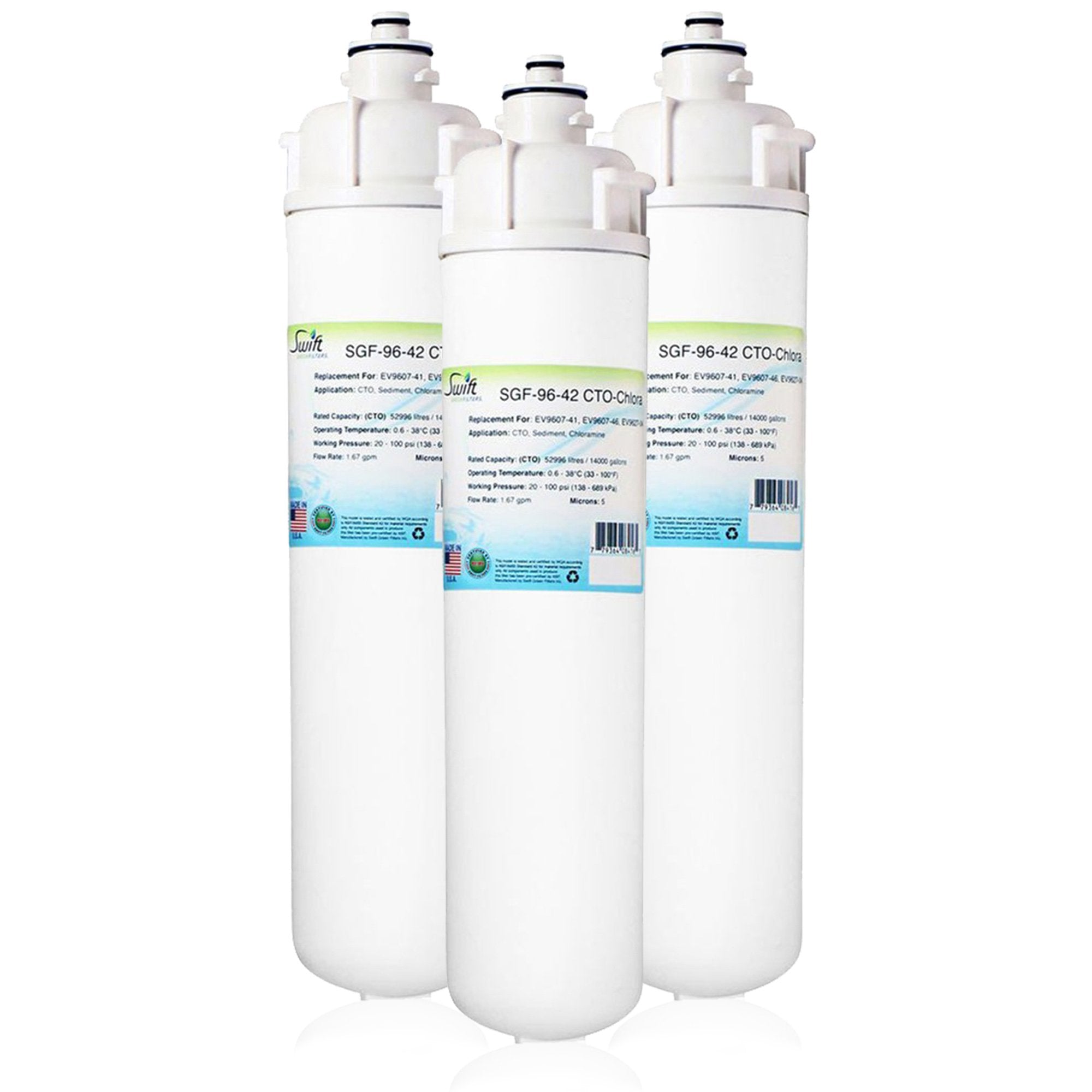 Replacement for Everpure EV9607-41,EV9607-46 Filter by Swift Green Filters SGF-96-42 CTO-Chlora