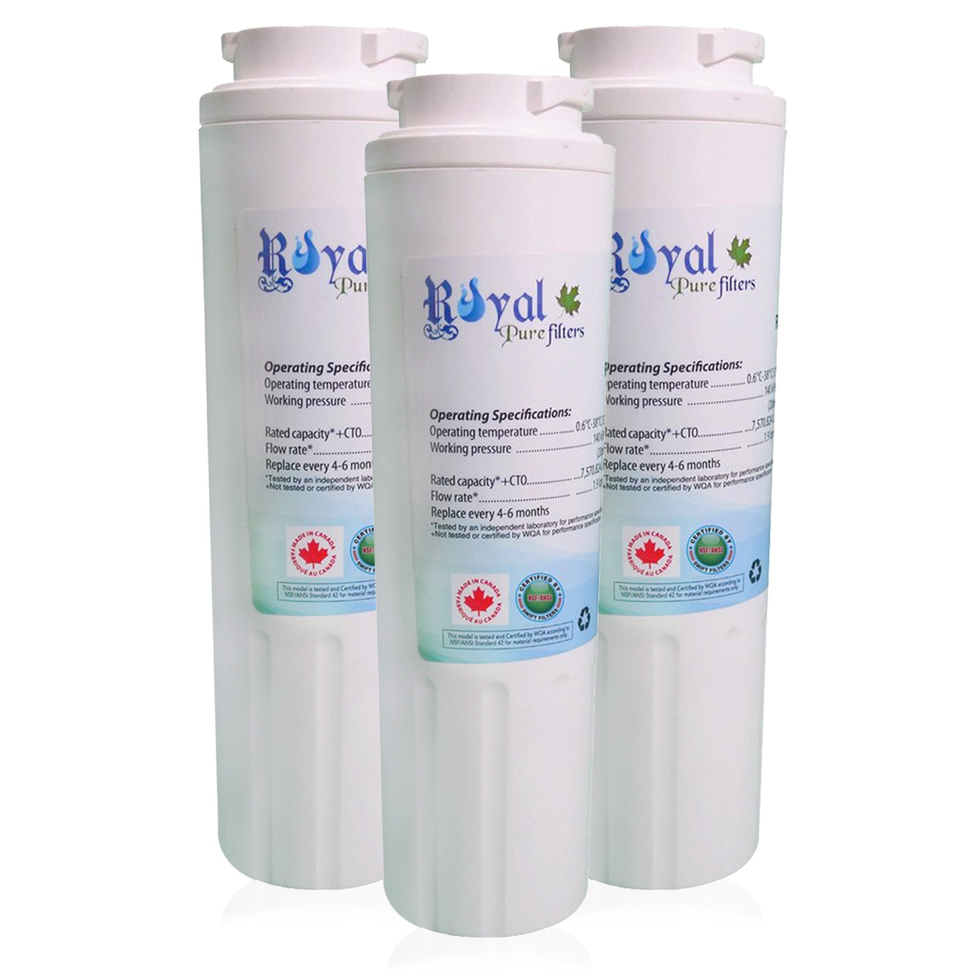 EveryDrop EDR4RXD1, Maytag Ukf8001 & Whirlpool 4396395 Compatible CTO Refrigerator Water Filter 3 PACK
