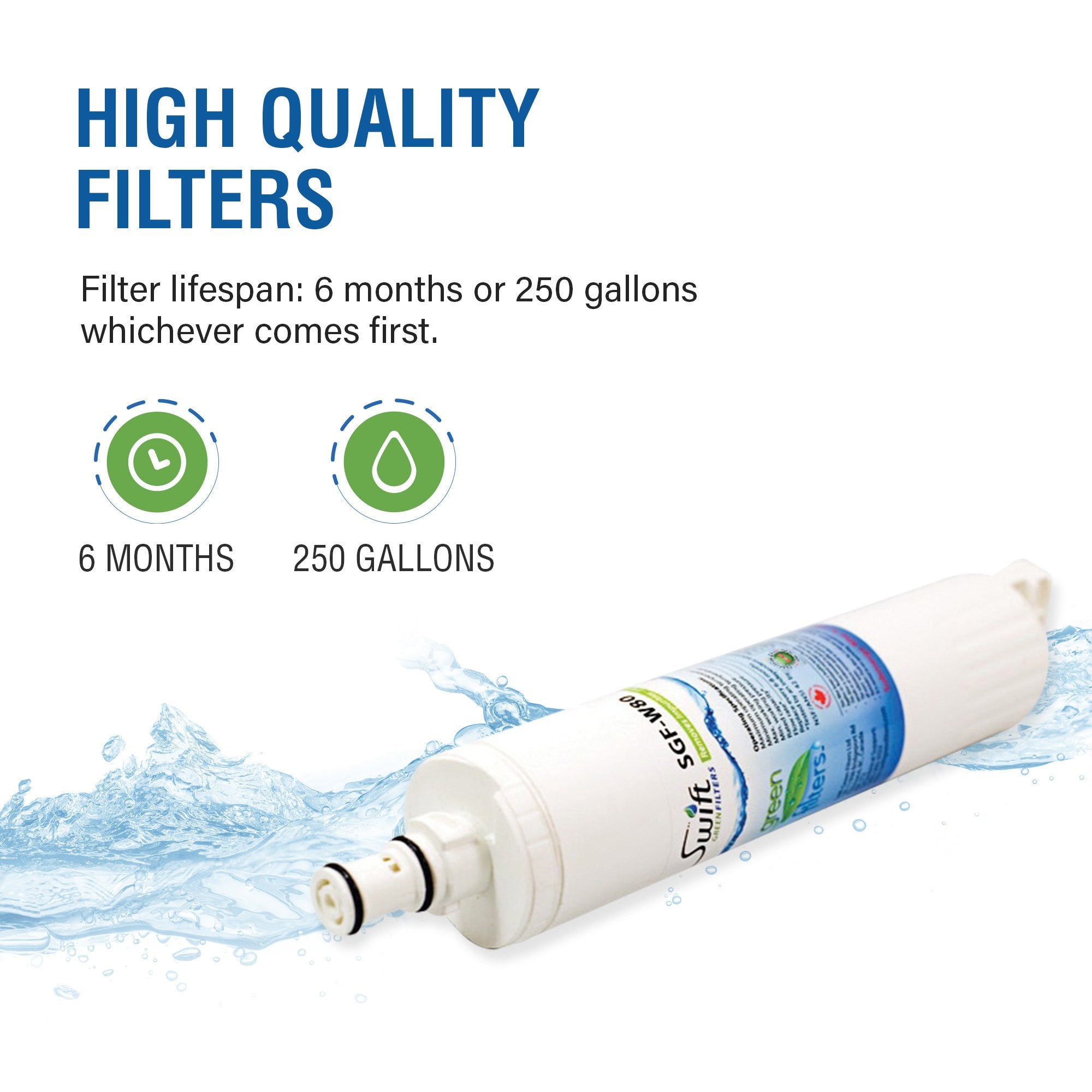 Whirlpool 4396510 Compatible VOC Refrigerator Water Filter