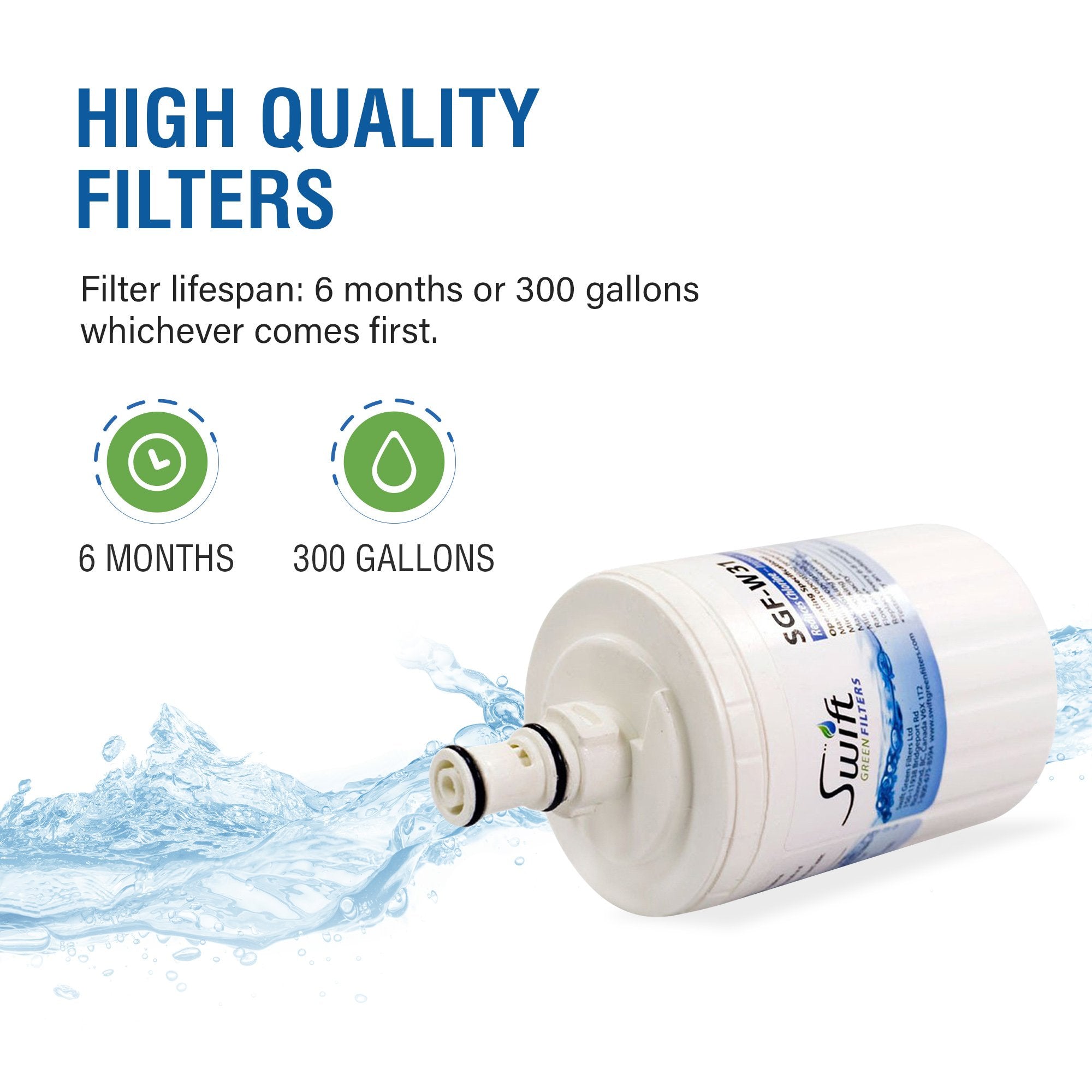 Amana/Aqua Fresh WF-286 Compatible VOC Refrigerator Water Filter